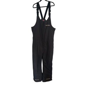 Vintage Polaris Men’s L Black Ski Bib Snowsuit Adjustable Straps Snowmobile